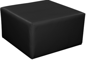 Pouf Dalton carré L75 - noir