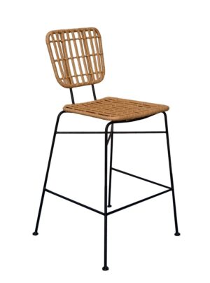 Chaise haute Rotin - by K