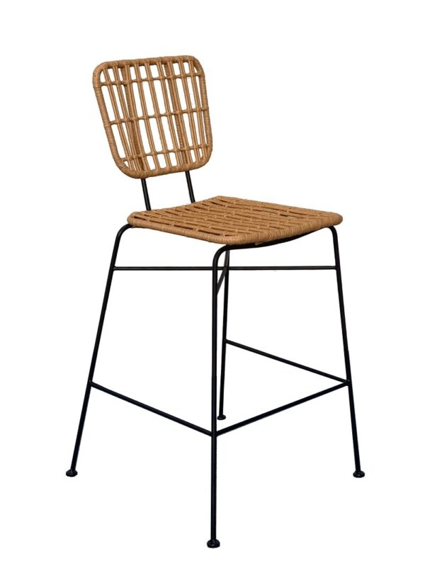 Chaise haute Rotin - by K