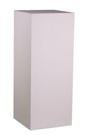 Stèle en bois H100 40x40 4 faces - blanc