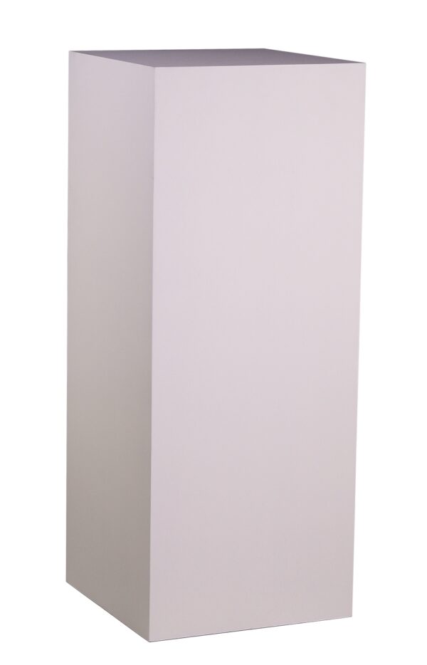 Stèle en bois H100 40x40 4  faces - blanc