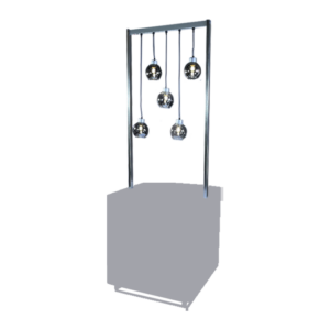 Mâts et 5 lampes globes Up L80
