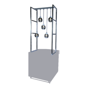 Echelles et 5 lampes globes Up L80
