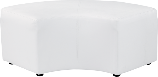 Pouf Nikki 1/4 rond L100 - blanc
