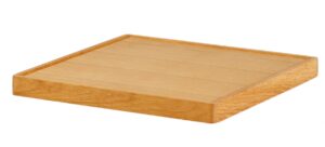 Plateau bois carré pour pouf - 43 x 43