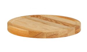 Plateau bois pouf dia 43