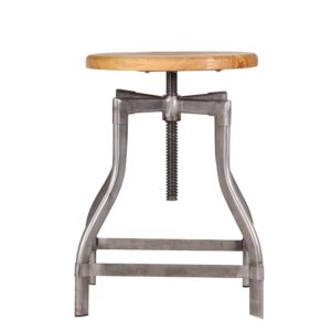 Tabouret bas Gunmetal vis