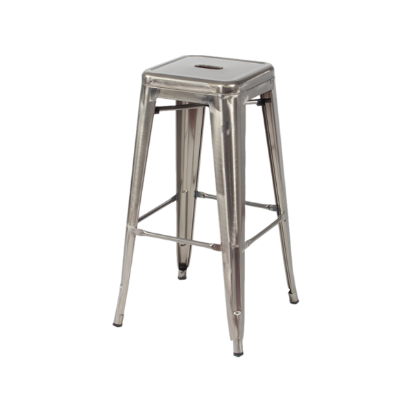 Tabouret haut Gunmetal